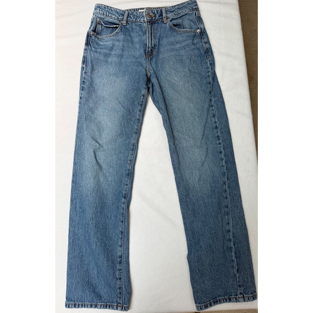 Garage Relaxed Straight Leg Jeans Medium Wash Blue Denim Women Size‎ 3 26